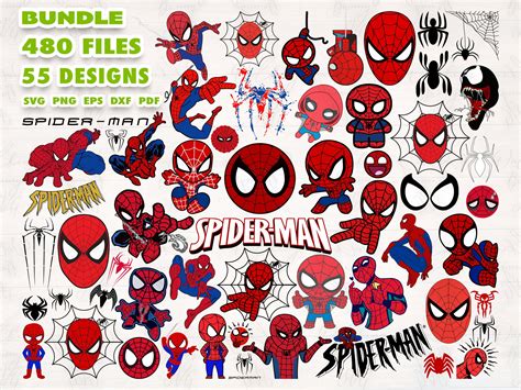 Home Living Spiderman Png Cut Files Dxf Eps Pdf Marvel Characters Svg