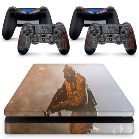 Skin Adesivo Protetor Para PS4 Slim Call Of Duty Modern Warfare Warzone