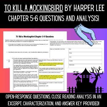 To Kill A Mockingbird By Harper Lee Study Questions