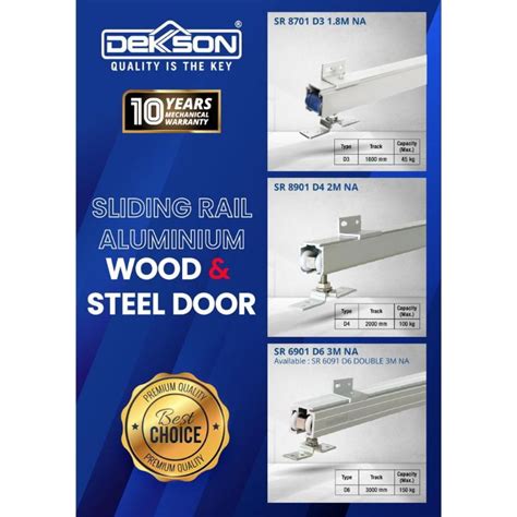 Jual Rel Pintu Geser Gantung Rail Sliding Door Dekkson D Aluminium