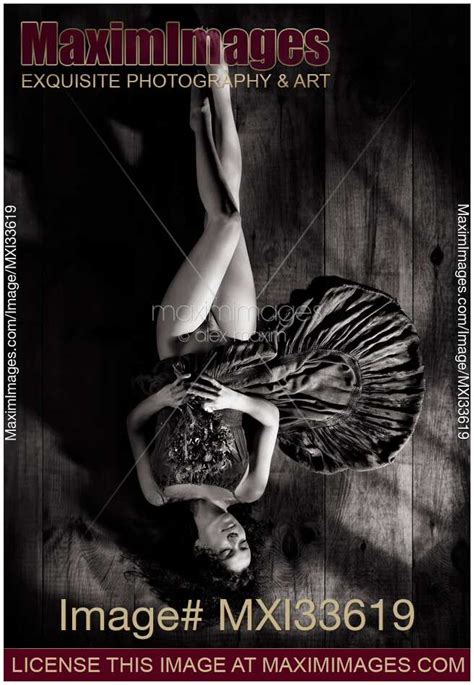 Photo Of Sensual Black And White Art Nude Portrait Of Woman In Dress