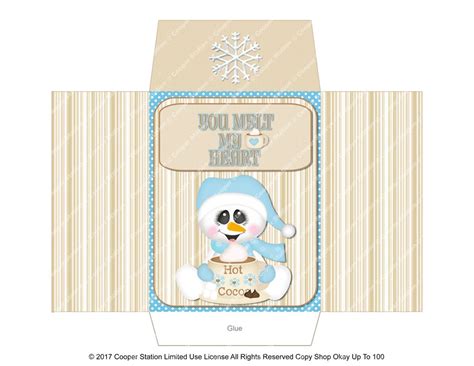 Digital Printable Cocoa Envelope Hot Chocolate Packet Etsy