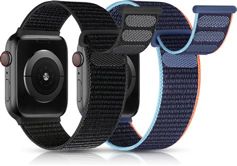 Upneioco St Ck Nylon Loop Armb Nder Kompatibel Mit Apple Watch