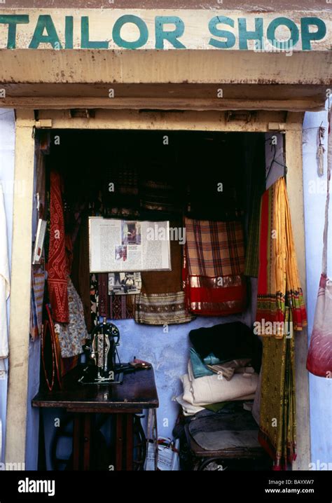 small tailor shop, India Stock Photo - Alamy