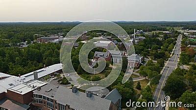 University of New Hampshire Aerial View, Durham, NH, USA Stock Video ...