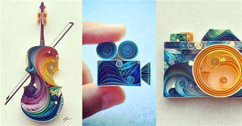 Colorful Quilled Paper Designs By Sena Runa Colossal Paper Design