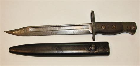 British Enfield No5 Mk1 Jungle Carbine Bayonet With Scabbard Poole