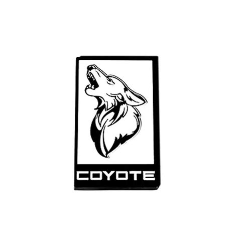 Coyote Badge Shop V3 Coyote Emblem White W Black