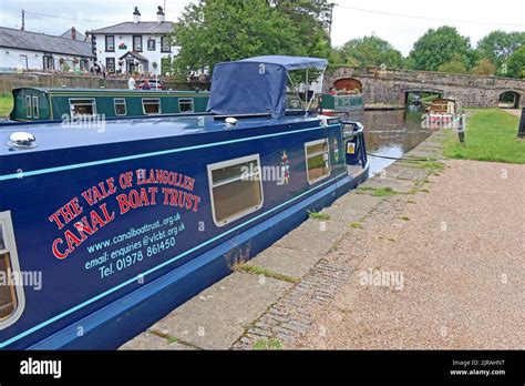 Vale Of Llangollen Canal Boat Trust Barge Trevor Llangollen Wales