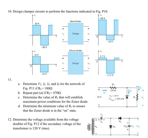 Solved Design Clamper Circuits To Perform The Functions Chegg