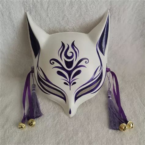 KITSUNE FOX MASK Cosplay Japanese Kabuki Traditional Mask Christmas