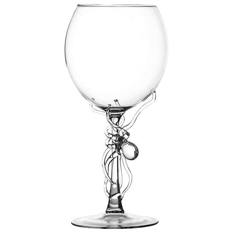 12 Enameled Venetian Wine Glasses By Salviati At 1stdibs