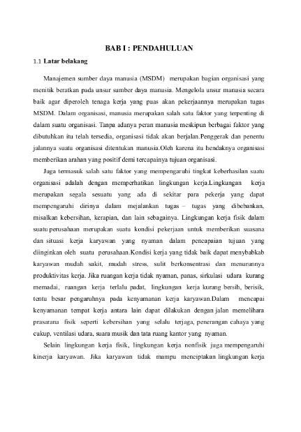 Contoh Latar Belakang Proposal