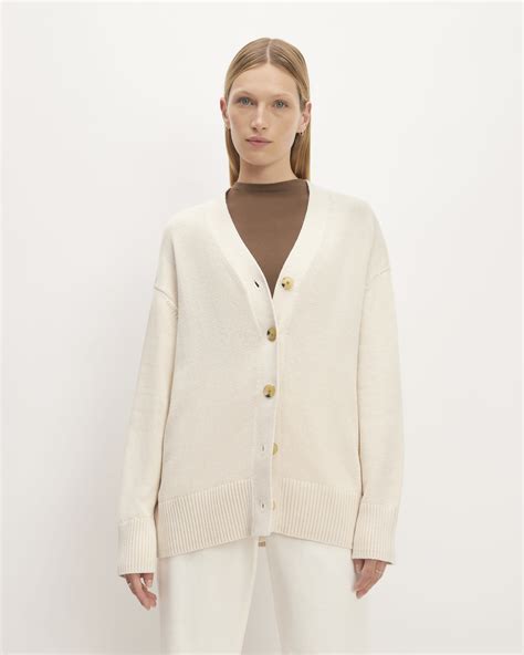 The Organic Cotton Cardigan Canvas Everlane