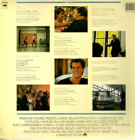 Footloose Original Soundtrack Vinyl Lp Columbia 1984 Js 3924 Various