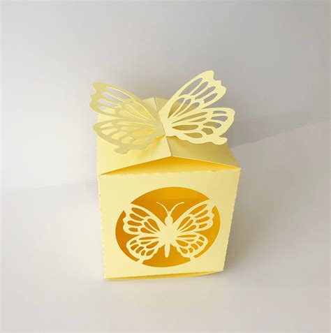 Butterfly Box Svg Butterfly T Box Template Twist Box Etsy