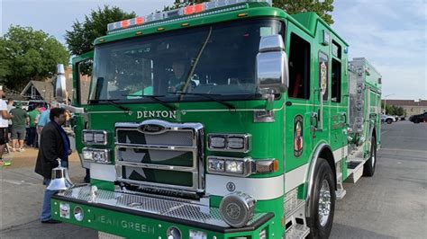 Denton Fire Department Rolls Out New UNT Green Fire Engine Wfaa