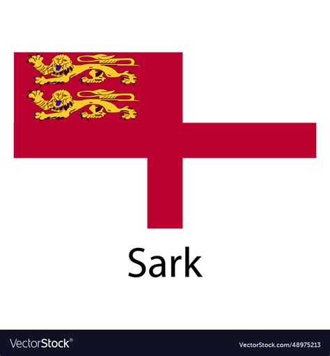 Sark National Flag Royalty Free Vector Image Vectorstock