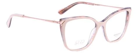 Armação De Óculos Ana Hickmann Ah6414n N01 Nude Brilho Parcelamento sem juros