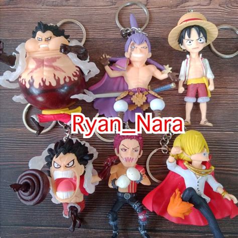 Jual Mainan Pajangan Action Mini Figure Gantungan Kunci Anime One Piece