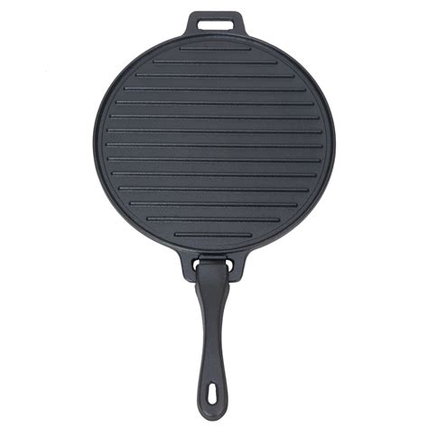 12 Cast Iron Round Griddle With Removable Handle Keystone Bbq Supply