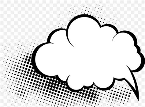 Comics Comic Book Speech Balloon Cloud, PNG, 4541x3346px, Comics, Area, Black, Black And White ...