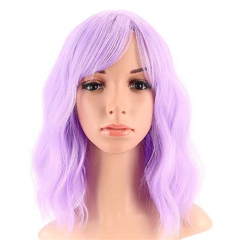 Deluxe Shoulder Length Loose Wave Light Purple Wig Perth Hurly Burly Hurly Burly