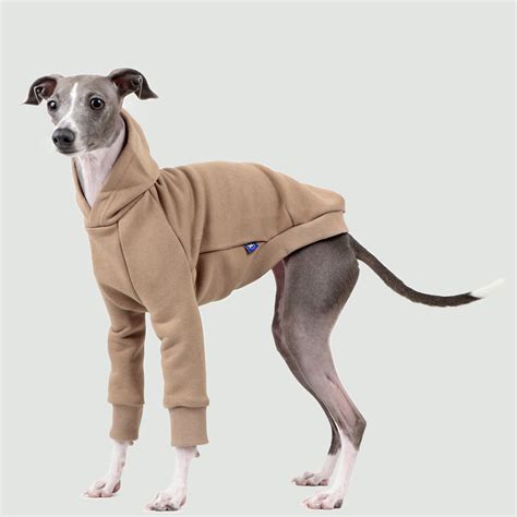 Hipaw Together Hoodie For Italian Greyhound Beige Etsy