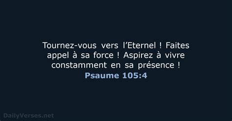 Psaume 105 4 Verset De La Bible BDS DailyVerses Net