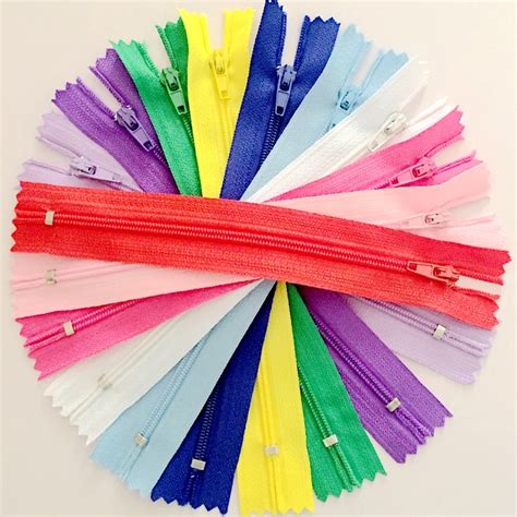 Pcs Cm Colorful Closed End Nylon Coil Zippers