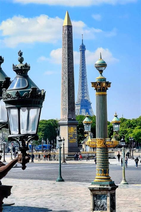 La Place Concorde Paris Photo Tour Eiffel Tourisme