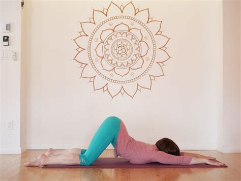 Yin Yoga Pose Anahatasana Heart Opening Posture Aka Melting Heart By