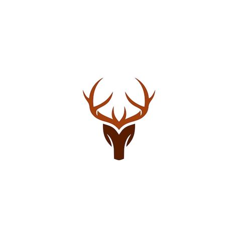 Cr Ation De Logo Vectoriel T Te De Cerf Vecteur Premium