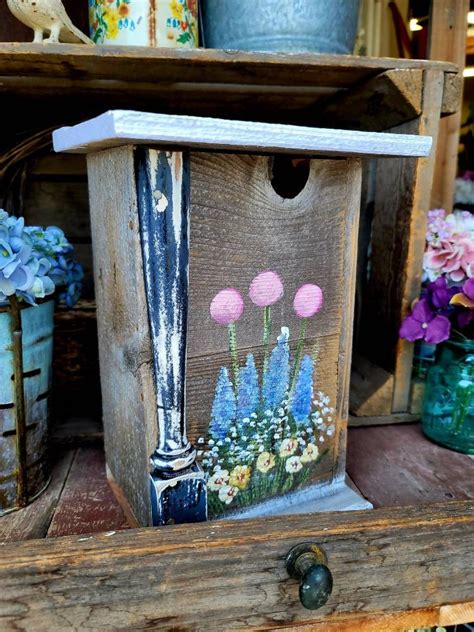 Handmade Rustic Birdhouse Outdoor Birdhouse Wood Birdhouse Garden Gift