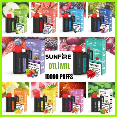 Original Sunfire 10000 Puffs 10K Puff Disposable Vape Lithuania Latvia