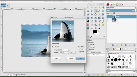 Gimp Filters Gaussian Blur Youtube