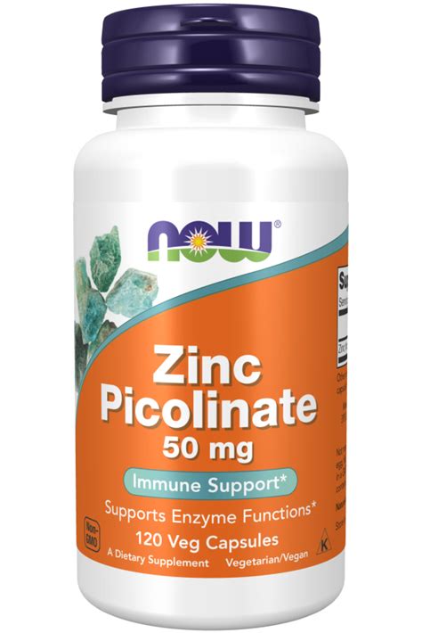 Now Foods Zinc Picolinate Cynk Pikolinian Kap Visanto Jerzy Zi Ba