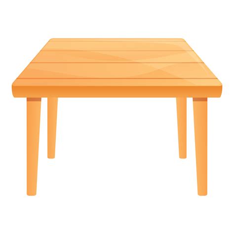 Icono De Mesa De Madera De Jard N Estilo De Dibujos Animados