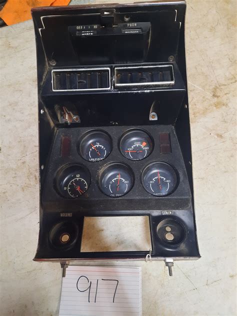 1969 1976 GM Corvette Center Gauges Bezel W Wiper Vents W AC Complete