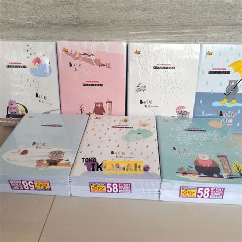 Jual Kiky Buku Tulis Sekolah Warna Lembar Isi Pak Buku