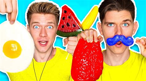 Gummy Food Vs Real Food Challenge Eating Giant Gummy Food Best