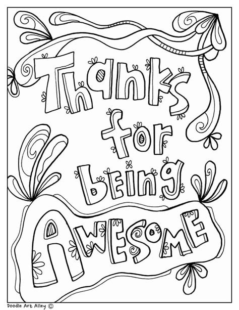 Thank You Coloring Sheets Printable Coloring Pages