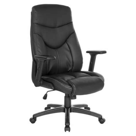 Executive High Back Black Bonded Leather Office Chair 1 Ralphs