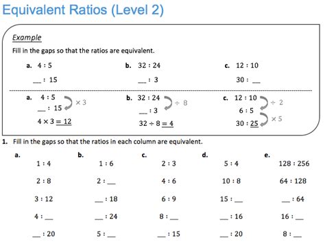 Equivalent Ratios (Level 2) | Teaching Resources