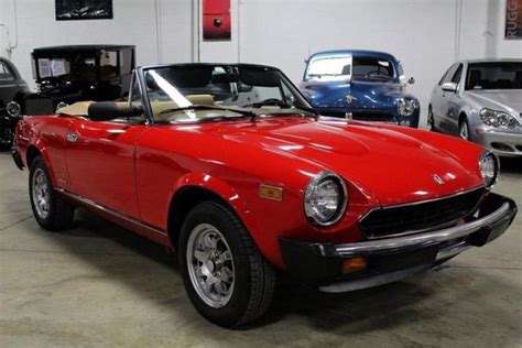 1984 Fiat Pininfarina Spider 97792 Miles Red Convertible 2 0L 4