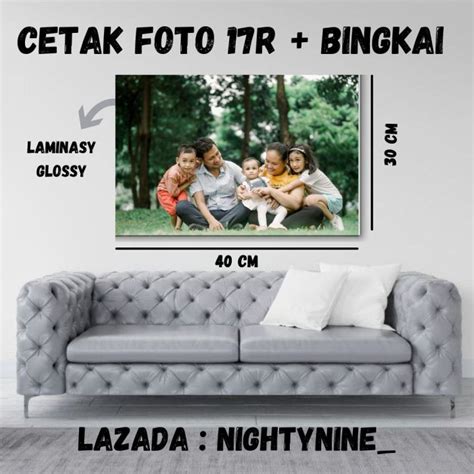 Cetak Foto Ukuran R Pluss Bingkai Termurah Laminasy Glossy Ukuran