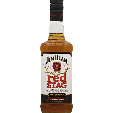 Jim Beam Red Stag Black Cherry Liqueur With Kentucky Straight Bourbon