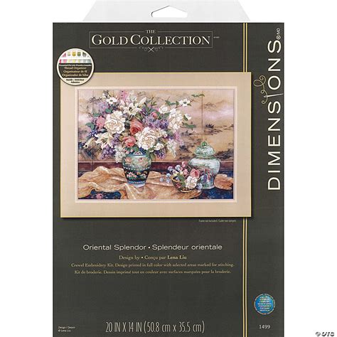 Dimensions Crewel Embroidery Kit 20 X 14 Oriental Splendor