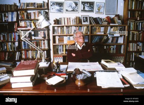 Eighty Four Year Old Author Alan Paton In His Office Zululand South