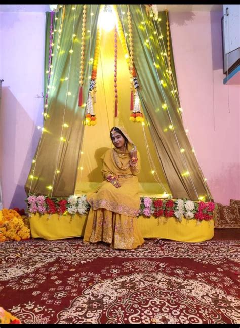 Pin By Shab On Haldi Ceremony Decorations Haldi Ceremony Decorations